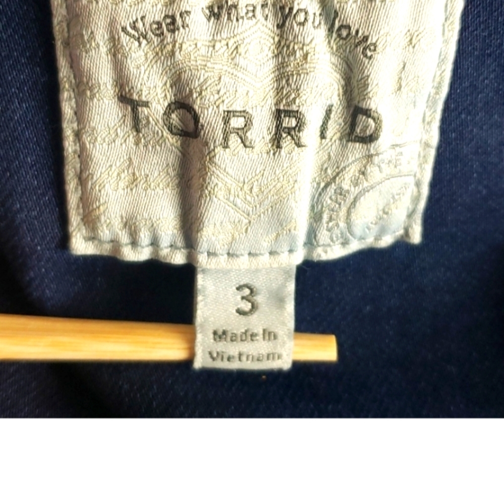 Torrid size 3 French terry style Motto Jacket